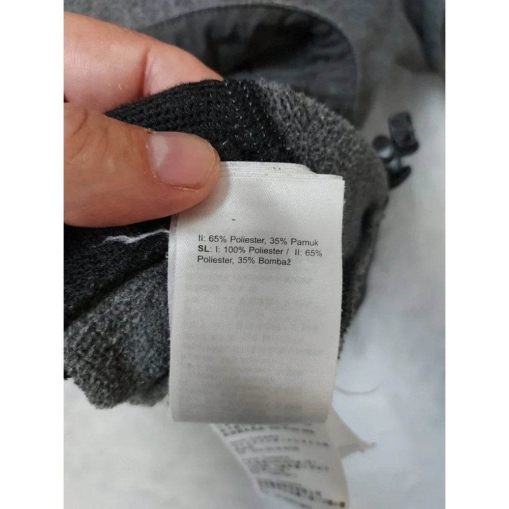Fjallraven Hoodie Mens Medium Full Zip Ovike Fleece Jacket Gray Drawstring READ